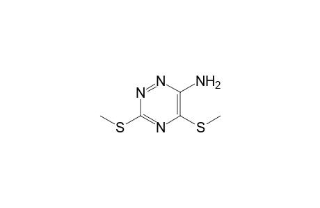 3,5-bis(methylsulfanyl)-1,2,4-triazin-6-amine