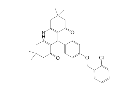 9-{4-[(2-chlorobenzyl)oxy]phenyl}-3,3,6,6-tetramethyl-3,4,6,7,9,10-hexahydro-1,8(2H,5H)-acridinedione