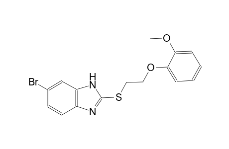6-bromo-2-{[2-(2-methoxyphenoxy)ethyl]sulfanyl}-1H-benzimidazole