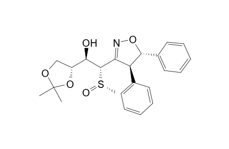 (Ss,4S,5S,1'R*,2S*,3'R)-4,5-Diphenyl-3-(2'-hydroxy-3',4'-isopropylidenedioxy-1'-methylsulfinyl)butylisoxazoline