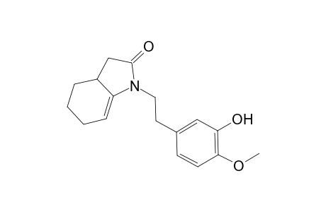 1-(3-hydroxy-4-methoxyphenethyl)-3a,4,5,6-tetrahydro-1H-indol-2(3H)-one