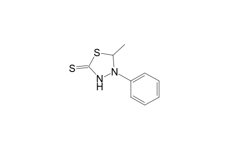 1,3,4-Thiadiazolidine-2-thione, 5-methyl-4-phenyl-