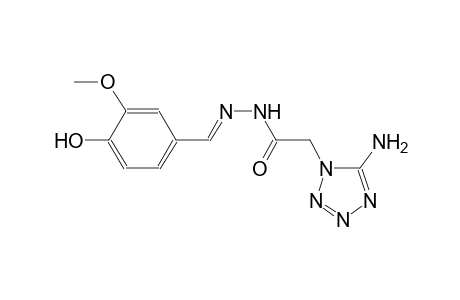 2-(5-amino-1H-tetraazol-1-yl)-N'-[(E)-(4-hydroxy-3-methoxyphenyl)methylidene]acetohydrazide