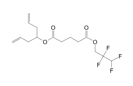 Glutaric acid, hepta-1,6-dien-4-yl 2,2,3,3-tetrafluoropropyl ester