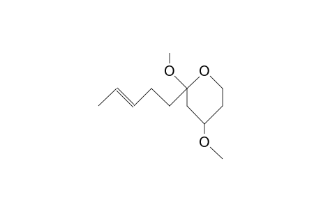 2,4-Dimethoxy-2-(9E-pentenyl)-tetrahydropyran