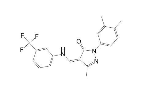 3H-pyrazol-3-one, 2-(3,4-dimethylphenyl)-2,4-dihydro-5-methyl-4-[[[3-(trifluoromethyl)phenyl]amino]methylene]-, (4Z)-
