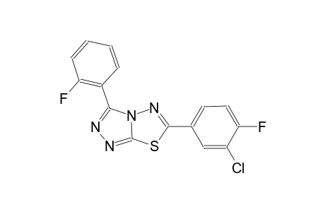 [1,2,4]triazolo[3,4-b][1,3,4]thiadiazole, 6-(3-chloro-4-fluorophenyl)-3-(2-fluorophenyl)-