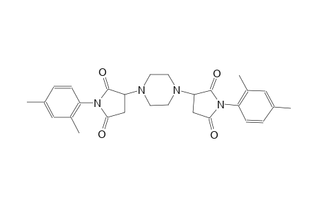 1-(2,4-dimethylphenyl)-3-{4-[1-(2,4-dimethylphenyl)-2,5-dioxo-3-pyrrolidinyl]-1-piperazinyl}-2,5-pyrrolidinedione