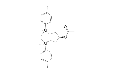 (1.beta.,3.alpha.,4.alpha.)-3,4-Bis[dimethyl(4-methylphenyl)silyl]cyclopentan-1-yl acetate