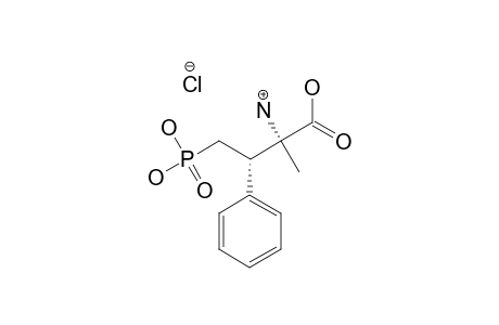 (2S,3S)-2-AMINO-2-METHYL-3-PHENYL-4-PHOSPHONOBUTANOIC-ACID-HYDROCHLORIDE