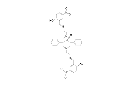 1,5-Diphenyl-3,7-bis(5-nitrosalicylidenaminoethyl)-3,7-diazabicyclo[3.3.1]nonan-9-one