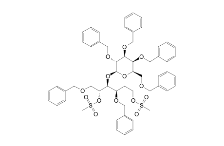 methanesulfonic acid [(1R,2S,3R)-3-(benzyloxy)-1-(benzyloxymethyl)-5-methylsulfonyloxy-2-[(2S,3R,4S,5S,6R)-3,4,5-tris(benzyloxy)-6-(benzyloxymethyl)tetrahydropyran-2-yl]oxy-pentyl] ester