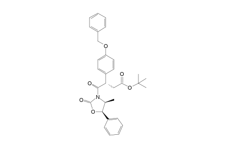 (3S)-3-(4-benzoxyphenyl)-4-keto-4-[(4S,5R)-2-keto-4-methyl-5-phenyl-oxazolidin-3-yl]butyric acid tert-butyl ester