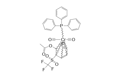 DICARBONYL-[6-ETA-2-(TRIFLUOROMETHYLSULFONYL)-PHENYL-ACETATE]-(TRIPHENYLPHOSPHANE)-CHROMIUM-(0)