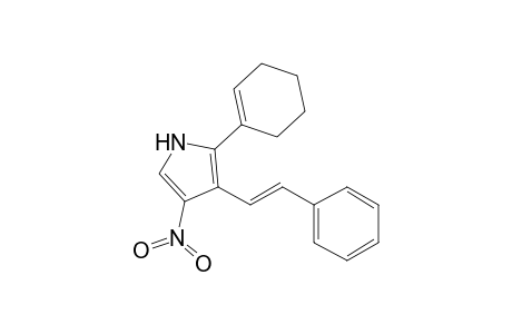 (E)-2-(Cyclohex-1-enyl)-4-nitro-3-(2-phenylethenyl)pyrrole