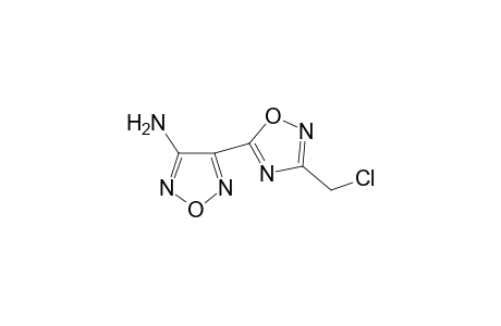4-(3-Chloromethyl-[1,2,4]oxadiazol-5-yl)-furazan-3-ylamine