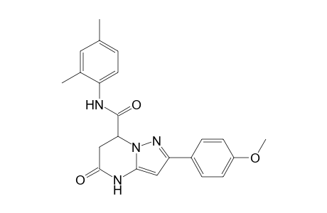 N-(2,4-Dimethylphenyl)-2-(4-methoxyphenyl)-5-oxo-4,5,6,7-tetrahydropyrazolo[1,5-a]pyrimidine-7-carboxamide