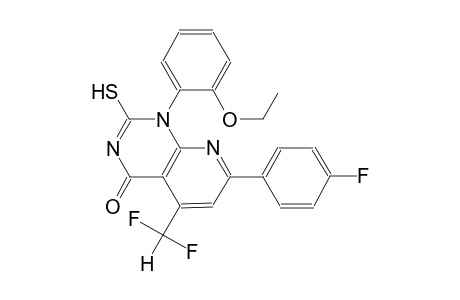 pyrido[2,3-d]pyrimidin-4(1H)-one, 5-(difluoromethyl)-1-(2-ethoxyphenyl)-7-(4-fluorophenyl)-2-mercapto-