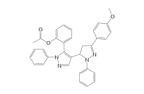 5-{4-[5-(2-Acetoxyphenyl)-1-phenylpyrazolyl]}-3-(4-methoxyphenyl)-1-phenyl-2-pyrazoline