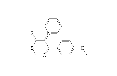 (Z)-1-(4-methoxyphenyl)-3-(methylthio)-2-(1-pyridin-1-iumyl)-3-sulfanylidene-1-propen-1-olate