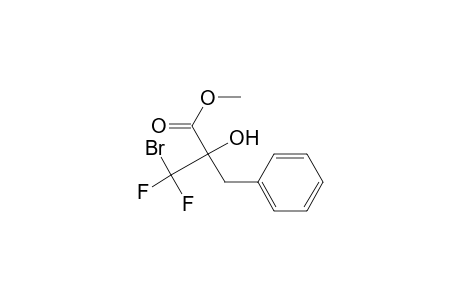 2-Benzyl-3-bromo-3,3-difluoro-2-hydroxy-propionic acid methyl ester