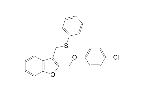 2-[(p-chlorophenoxy)methyl]-3-[(phenylthio)methyl]benzofuran