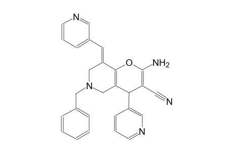 4H-pyrano[3,2-c]pyridine-3-carbonitrile, 2-amino-5,6,7,8-tetrahydro-6-(phenylmethyl)-4-(3-pyridinyl)-8-(3-pyridinylmethylene)-, (8E)-