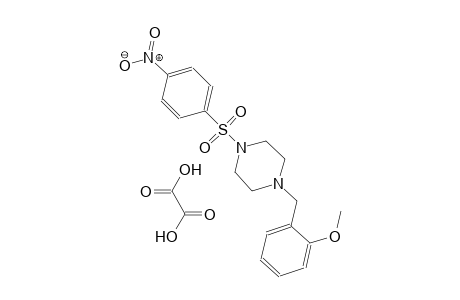 1-(2-methoxybenzyl)-4-((4-nitrophenyl)sulfonyl)piperazine oxalate