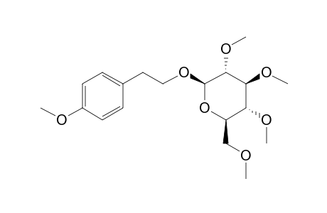 2-(4-Methoxyphenyl)ethyl-.beta.-D-glucopyranoside, tetramethyl ether