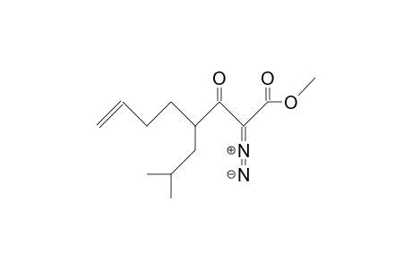 2-Diazo-4-(2-methyl-propyl)-3-oxo-7-octenoic acid, methyl ester