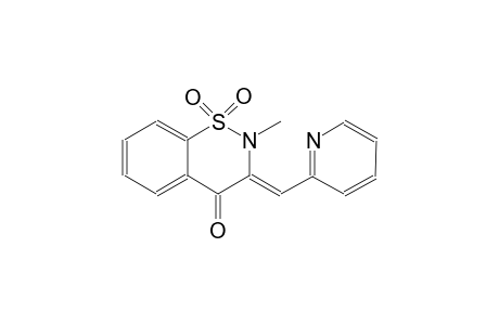 4H-1,2-benzothiazin-4-one, 2,3-dihydro-2-methyl-3-(2-pyridinylmethylene)-, 1,1-dioxide, (3Z)-