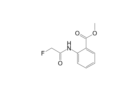 2-[(2-fluoro-1-oxoethyl)amino]benzoic acid methyl ester