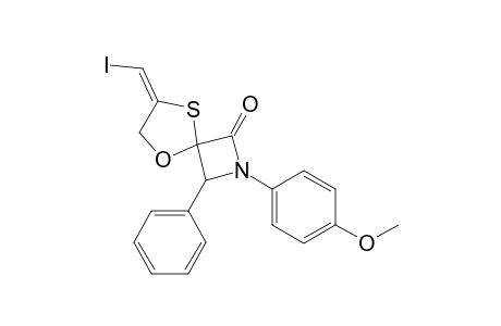 7-Iodomethylene-2-(4-methoxyphenyl)-3-phenyl-5-oxa-8-thia-2-azaspiro[3.4]octane-1-one
