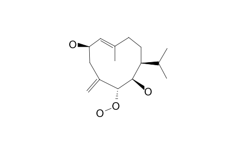 (2R,5R,6R,7S)-Germacra-1(10)E,4(15)-dien-5-hydroperoxy-2,6-diol