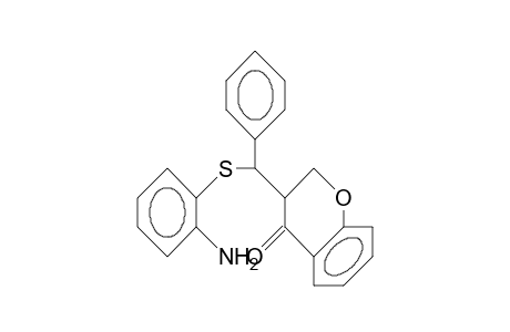 3-(A-[2-Amino-phenylthio]-benzyl)-chroman-4-one