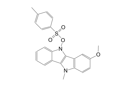 3-methoxy-10-methyl-5-{[(4-methylphenyl)sulfonyl]oxy}-5,10-dihydroindolo[3,2-b]indole