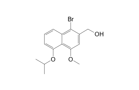 (1-bromanyl-4-methoxy-5-propan-2-yloxy-naphthalen-2-yl)methanol