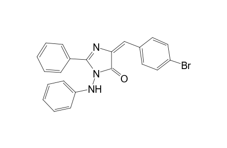 (5E)-3-anilino-5-(4-bromobenzylidene)-2-phenyl-2-imidazolin-4-one