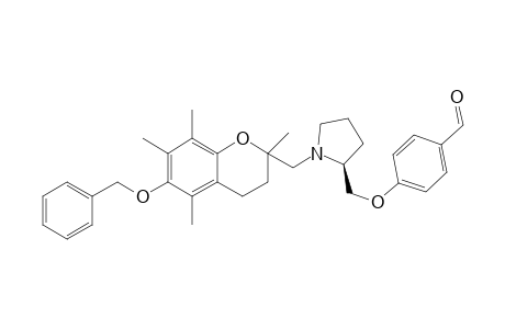 4-[N-[(2R/S)-6-Benzyloxy-2,5,7,8-tetramethylchroman-2-ylmethyl)-(2S)-pyrrolidin-2-methoxy benzaldehyde