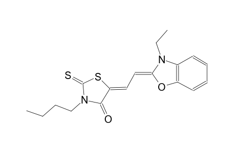 4-thiazolidinone, 3-butyl-5-[(2Z)-2-(3-ethyl-2(3H)-benzoxazolylidene)ethylidene]-2-thioxo-, (5Z)-