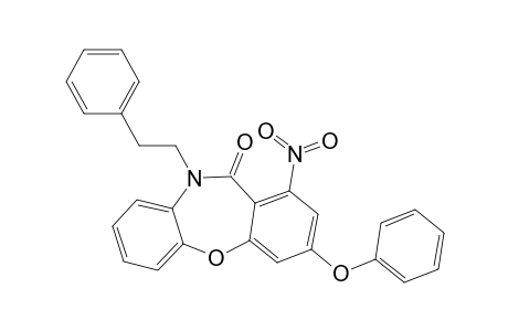 1-Nitro-3-phenoxy-10-(2-phenylethyl)dibenzo[b,f][1,4]oxazepin-11(10H)-one