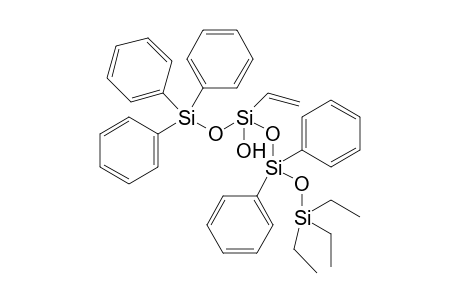 7,7,7-triethyl-3-hydroxy-1,1,1,5,5-pentaphenyl-3-vinyltetrasiloxane