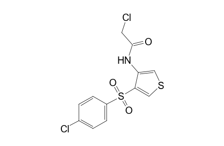 2-chloro-N-{4-[(p-chlorophenyl)sulfonyl]-3-thienyl}acetamide
