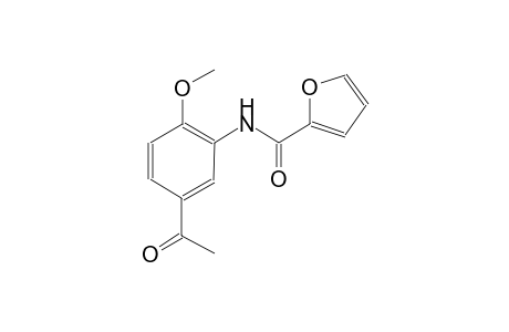 2-furancarboxamide, N-(5-acetyl-2-methoxyphenyl)-