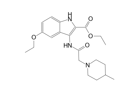 ethyl 5-ethoxy-3-{[(4-methyl-1-piperidinyl)acetyl]amino}-1H-indole-2-carboxylate