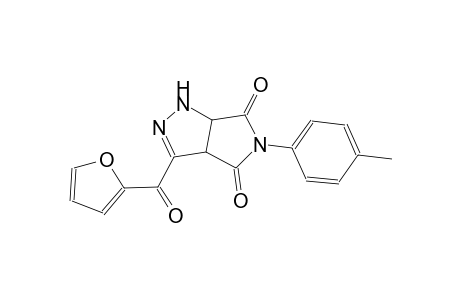 3-(Furan-2-carbonyl)-5-p-tolyl-3a,6a-dihydro-1H-pyrrolo[3,4-c]pyrazole-4,6-dione
