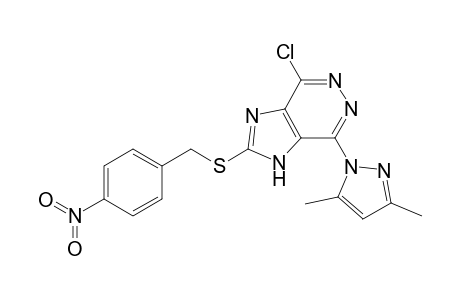4-chloranyl-7-(3,5-dimethylpyrazol-1-yl)-2-[(4-nitrophenyl)methylsulfanyl]-1H-imidazo[4,5-d]pyridazine