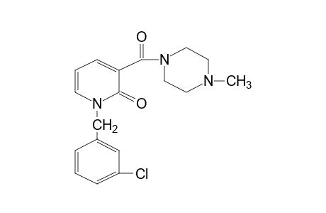 1-(m-CHLOROBENZYL)-3-[(4-METHYL-1-PIPERAZINYL)CARBONYL]-2(1H)-PYRIDONE