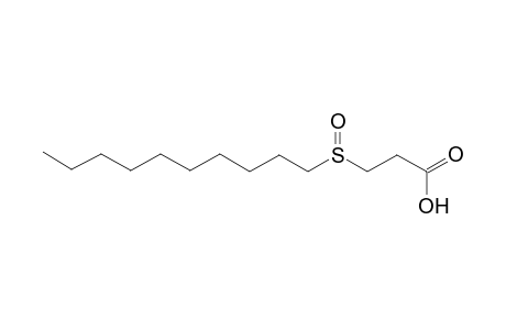 Propanoic acid, 3-(decylsulfinyl)-