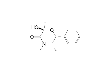 (2S,5S,6R)-2-hydroxy-2,4,5-trimethyl-6-phenyl-3-morpholinone